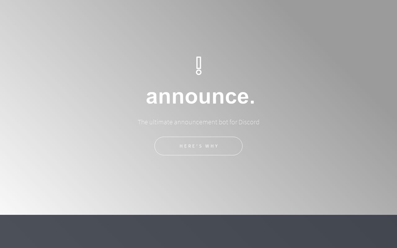 Carrd profile picture for @announce
